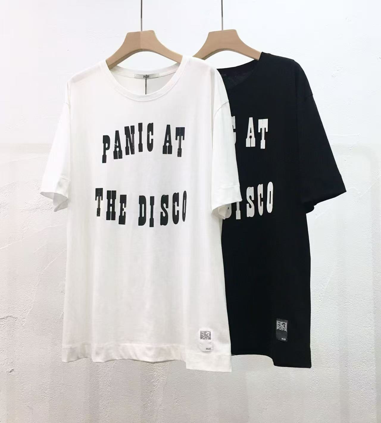 韩国东大门时尚字母爱心印花百搭圆领短袖T恤尾货宽松减龄黑白