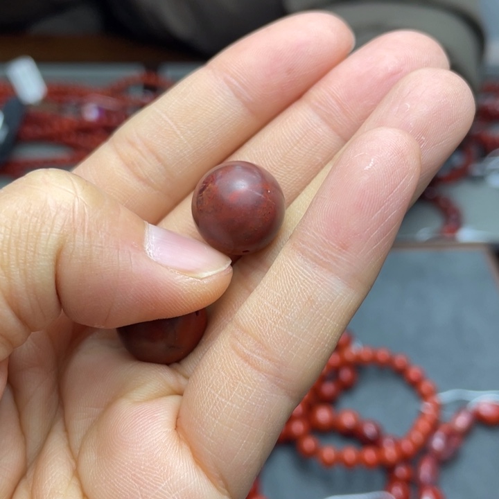 南红玛瑙单珠15多样性发1未镶嵌