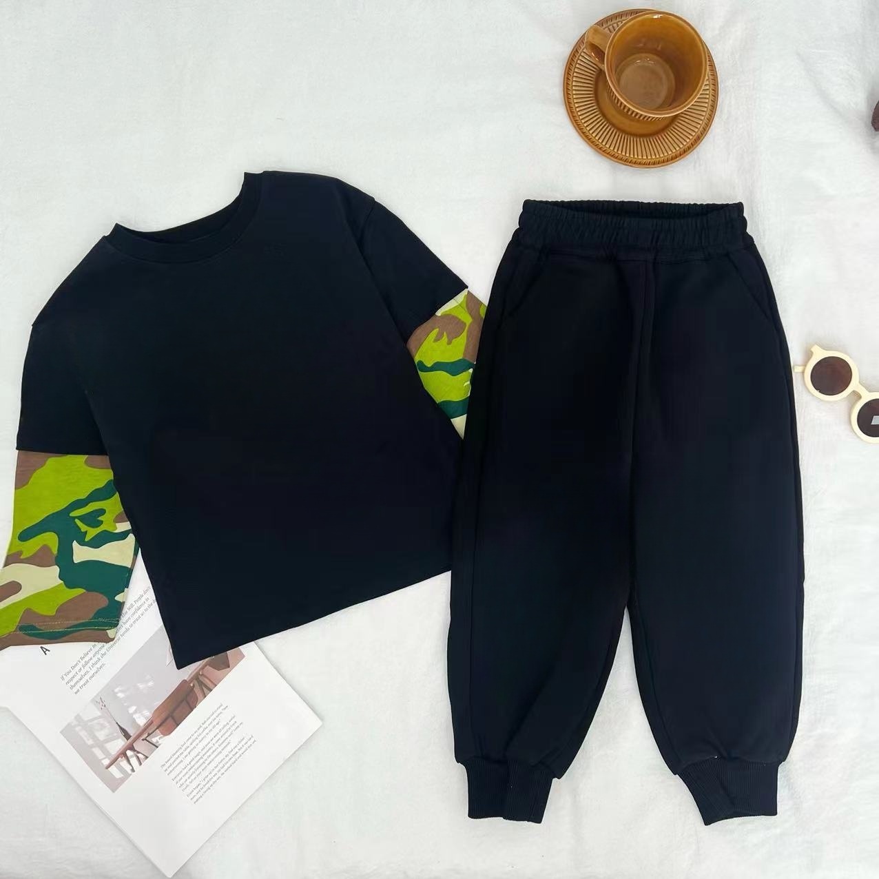 儿童2025春秋新款卡通时尚两件套B1912