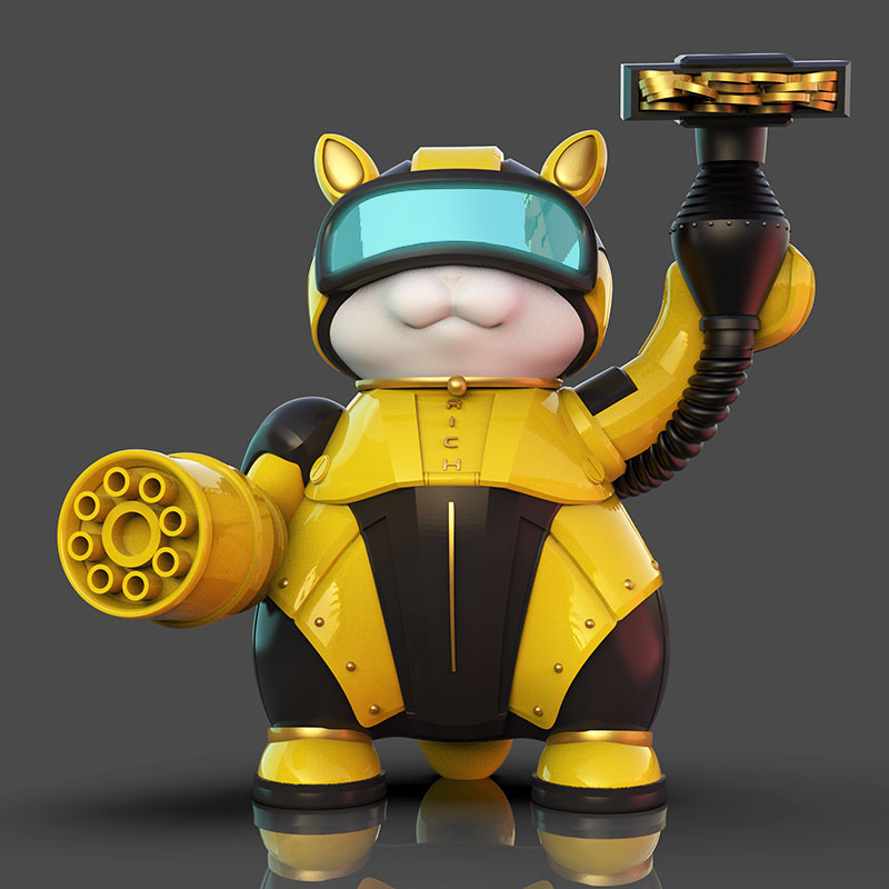 招财猫摆件招财赛博酒吧乔迁开业礼物氛围灯桌搭饰品