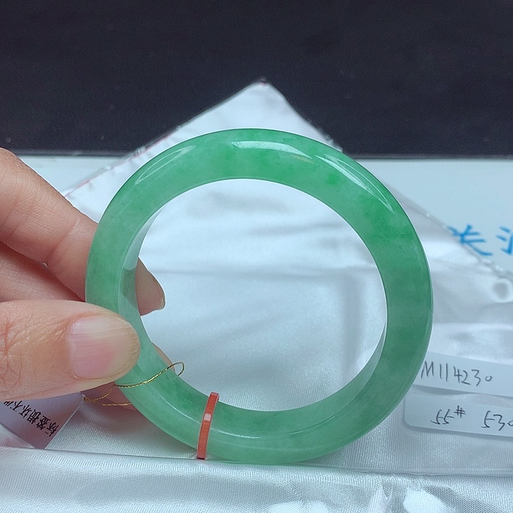 未镶嵌手镯翡翠55圈4230
