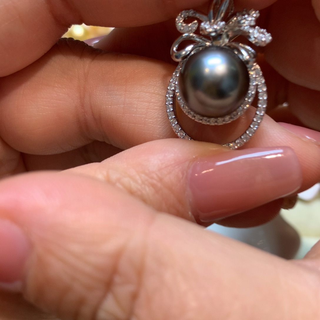 海水珍珠颈饰银S925镶嵌