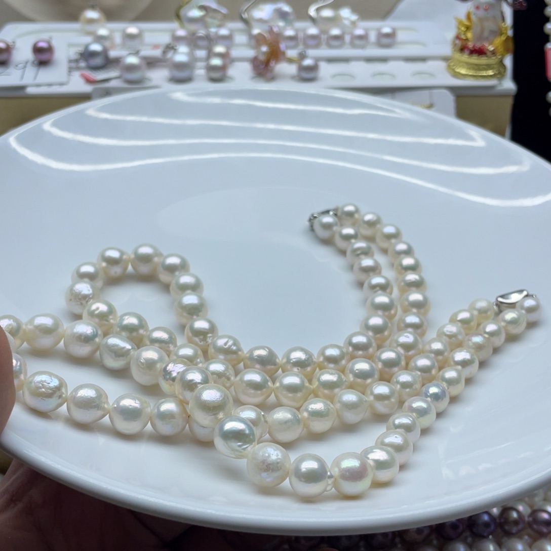 淡水珍珠颈饰未镶嵌删*猫