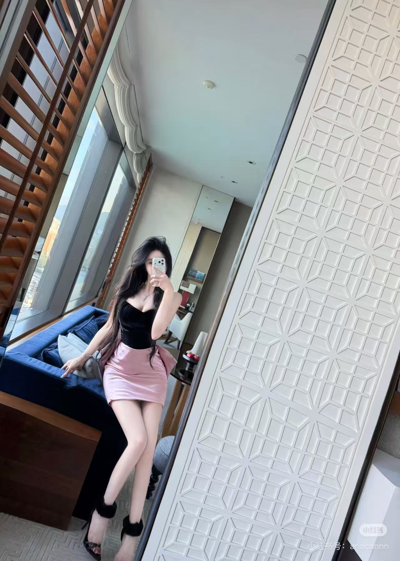 梦梦 MENGMENG｛粉墨千金  新款纯欲显瘦蝴蝶结抹胸包臀连衣裙｝