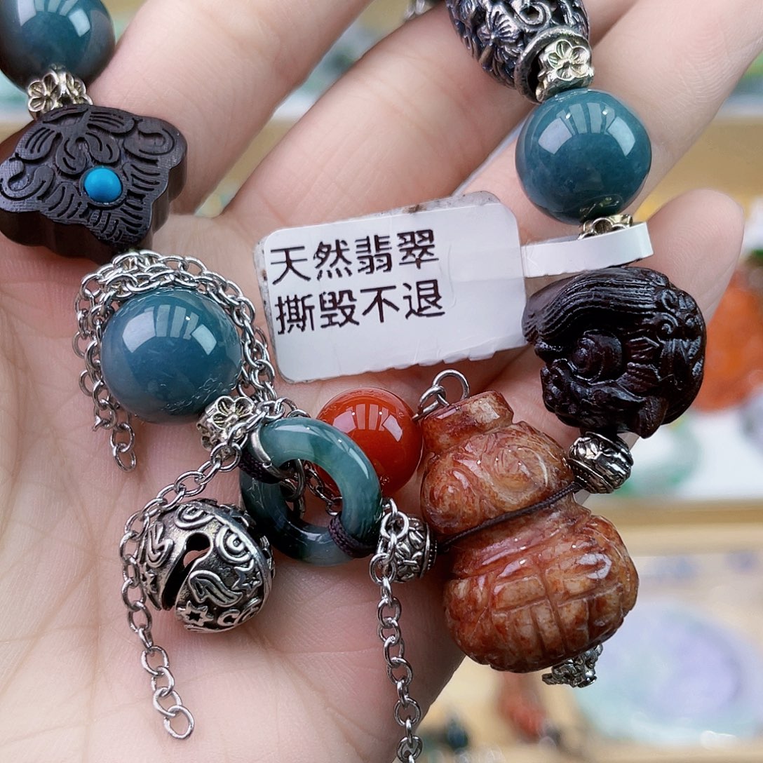 翡翠未镶嵌手链手链
