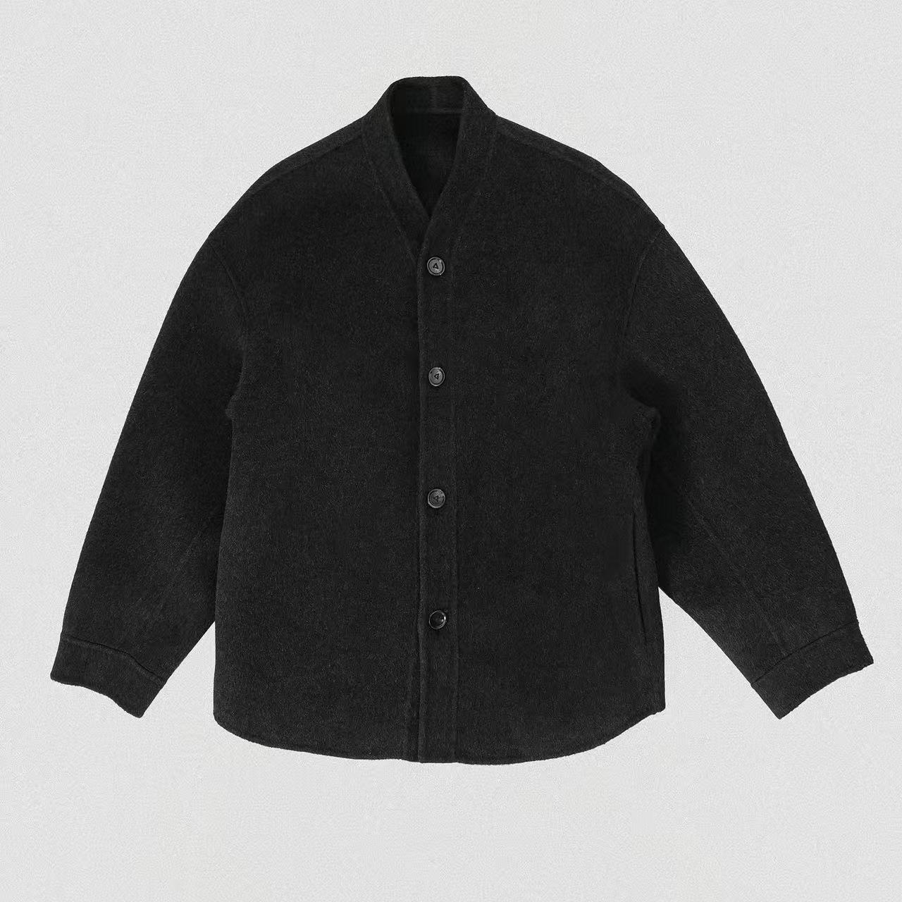 Can/Dong 【灿东私服】无领设计 全手工双面羊毛大衣 