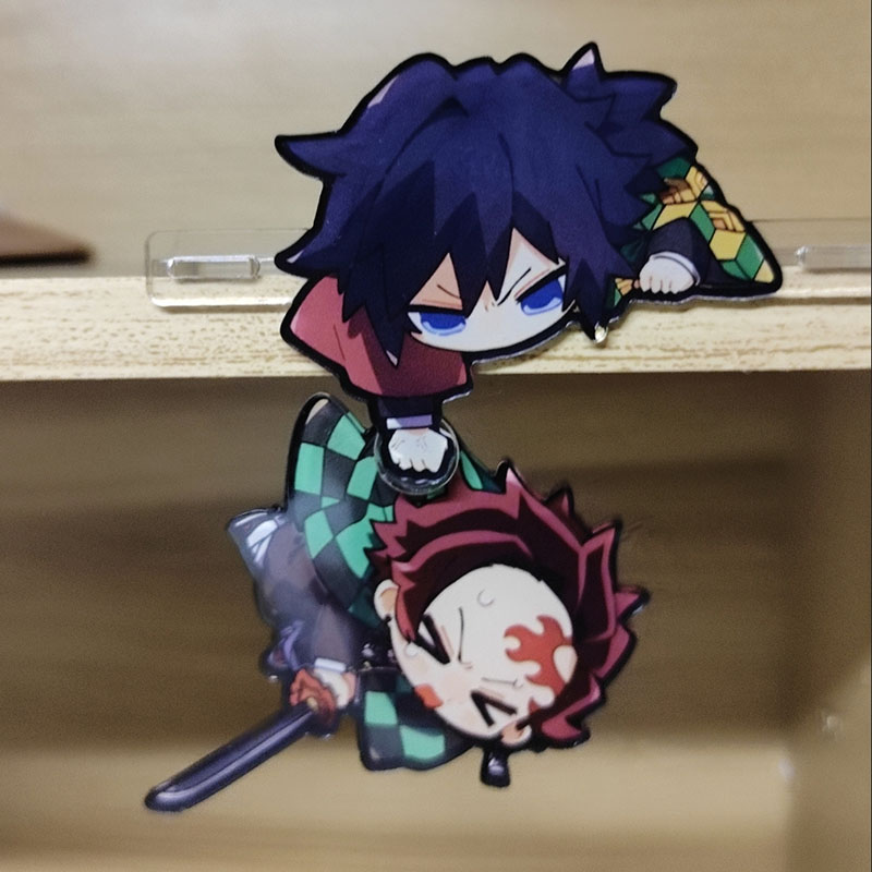 创意自制鬼灭之刃周边炭治郎富义勇冈亚克力坐姿立牌挂饰收藏送礼