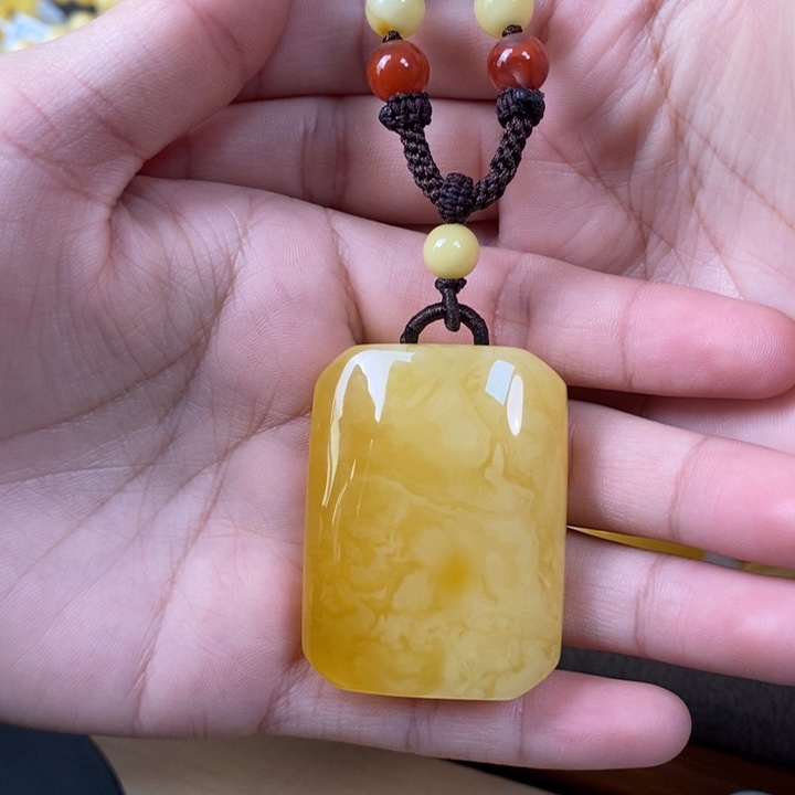 未镶嵌琥珀裸石无事牌