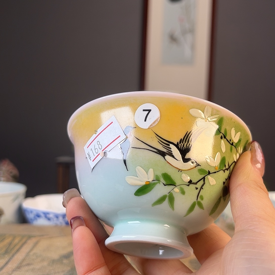 杯景德镇陶瓷茶杯多人