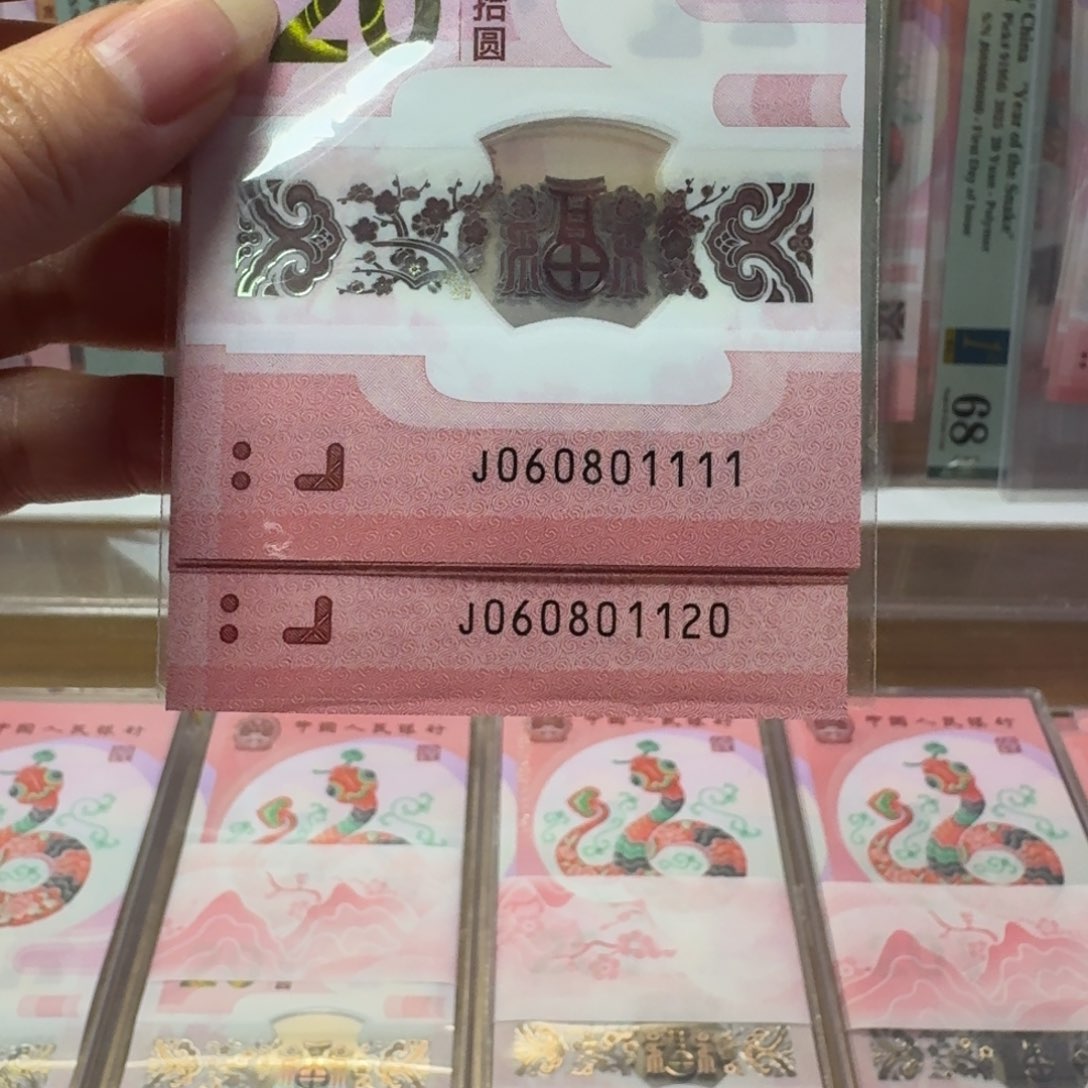 塑料潇*哥蛇钞J060801111-20标十