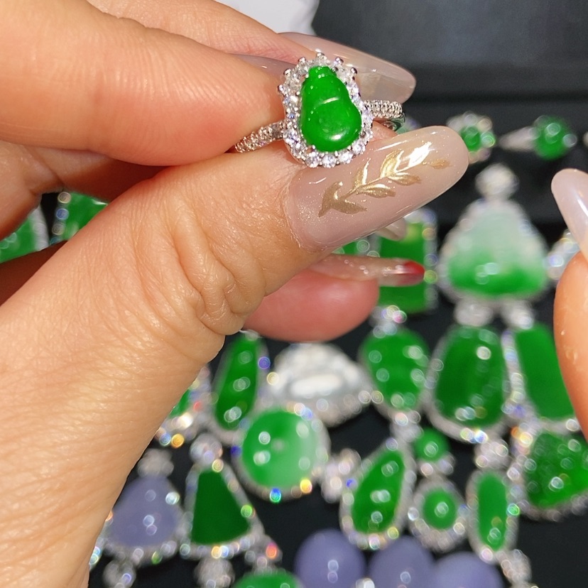 【闪购商品】翡翠戒指未镶嵌天然翡翠