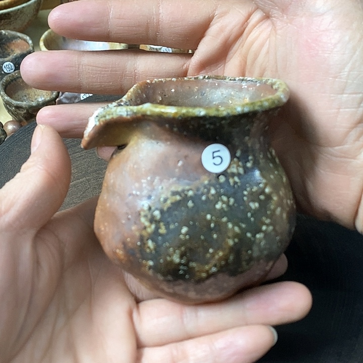 杯手工粗陶、柴烧茶器
