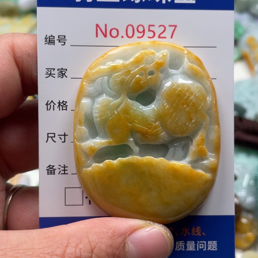 翡翠颈饰未镶嵌翡玉缘翡翠挂件