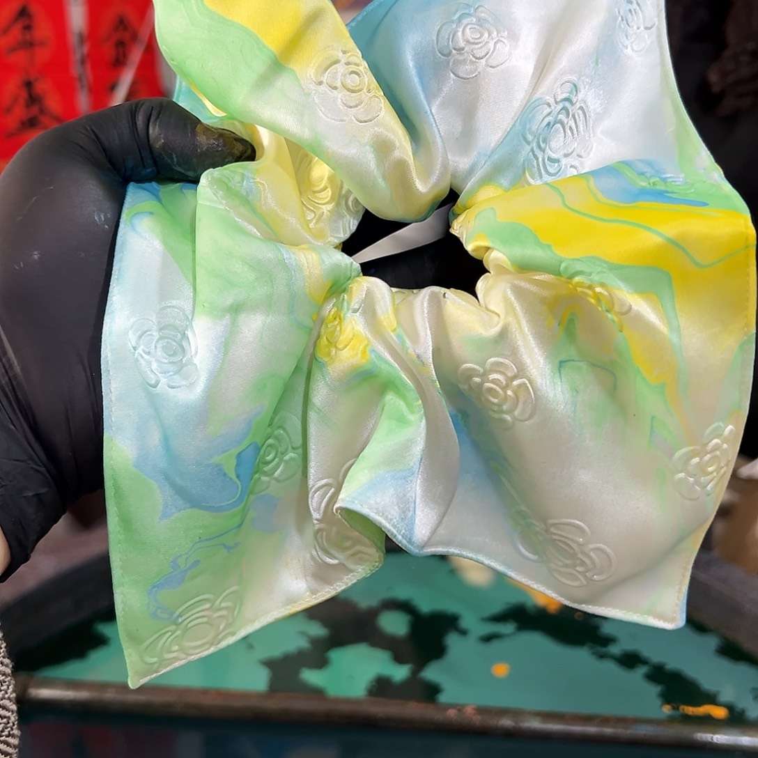 110山茶方巾发圈千里江山