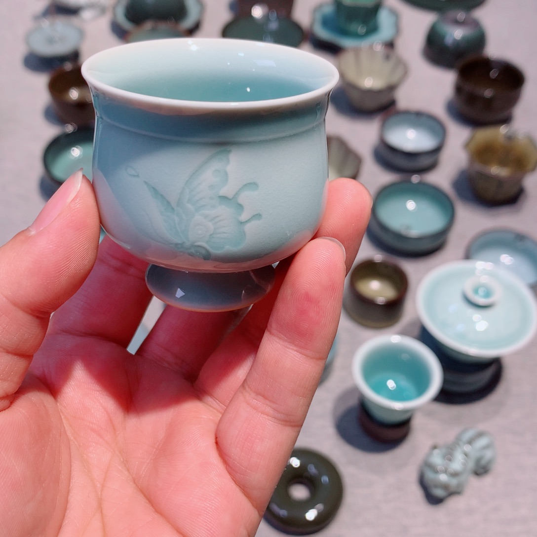 北***～龙泉青瓷茶具杯子