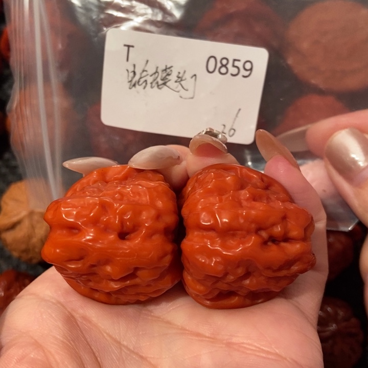 文玩核桃吊坠蛤蟆头36肚42