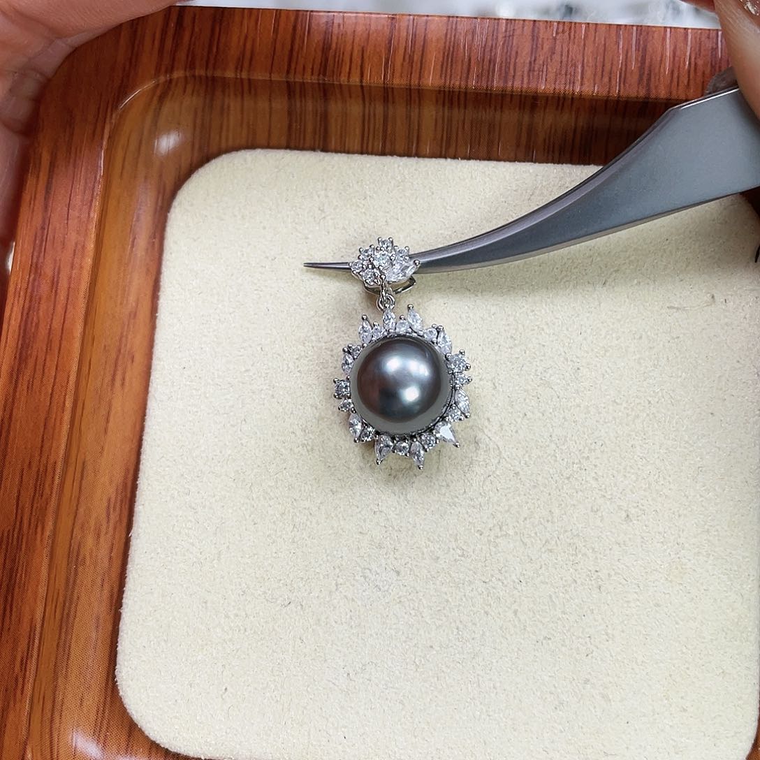 海水珍珠吊坠(赠链)银S925镶嵌