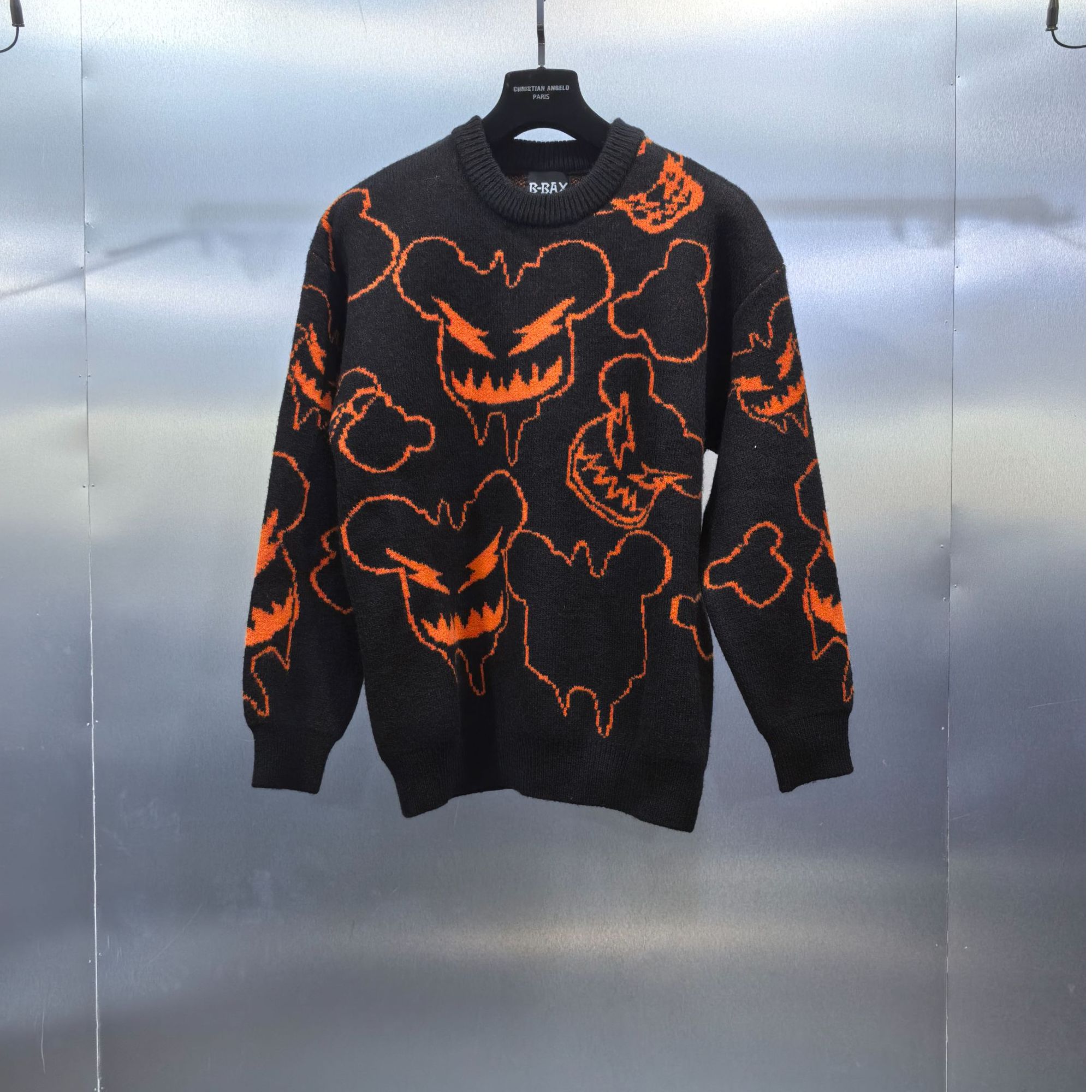 W04-111706-BBA春秋季满印花时尚圆领毛衣