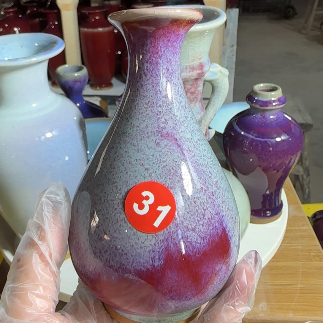 瓷摆件郑家钧窑摆件