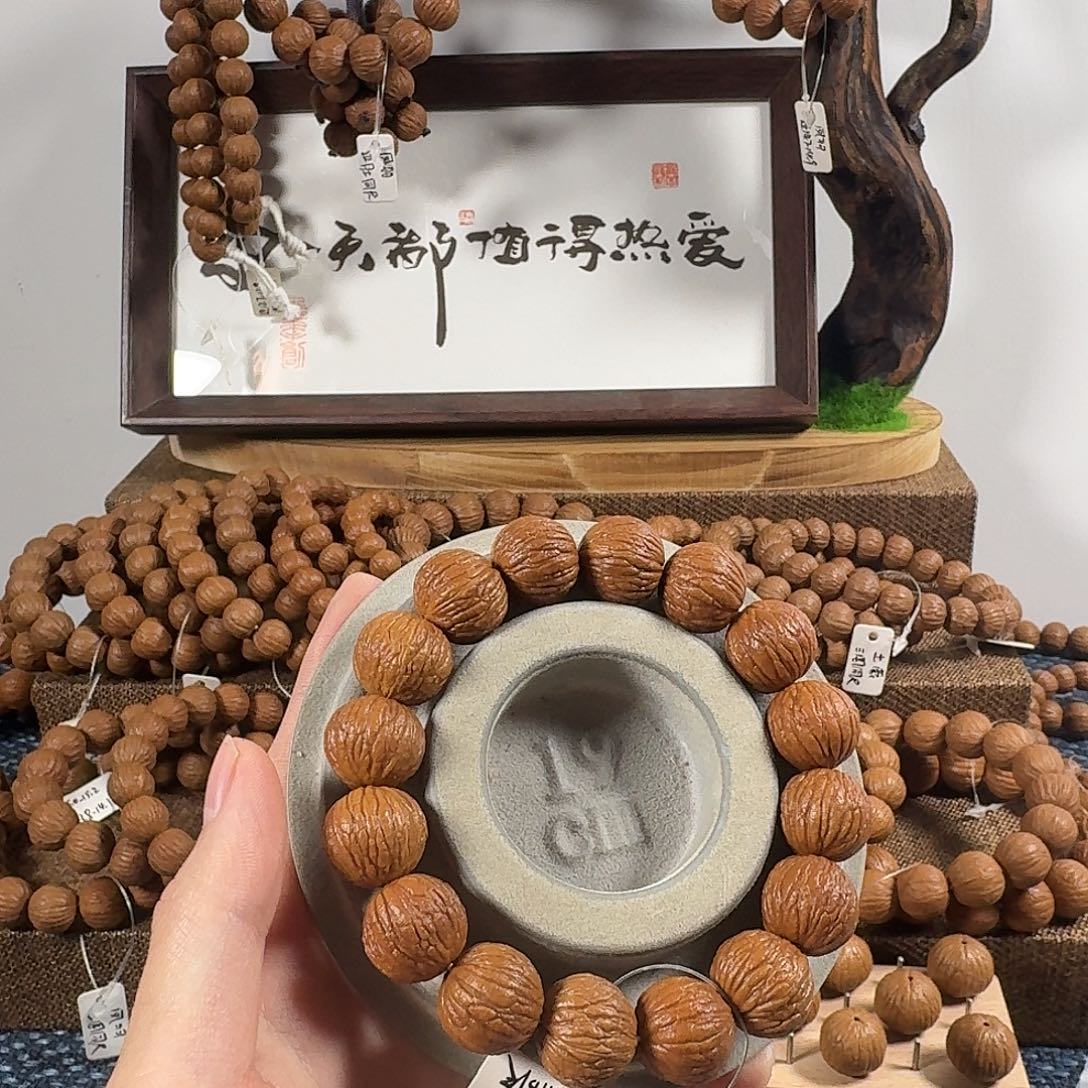 中***华核桃手串/手链16小毕业凤羽