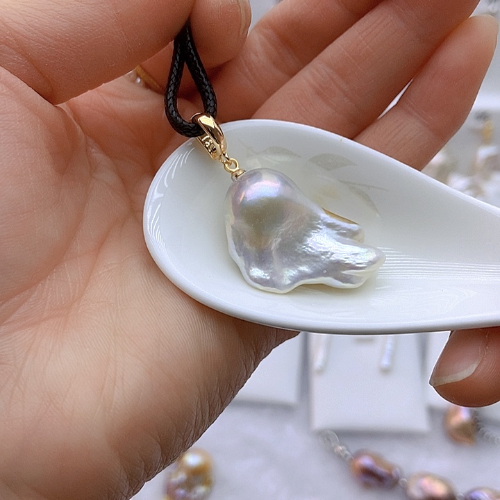 淡水珍珠颈饰银S925镶嵌