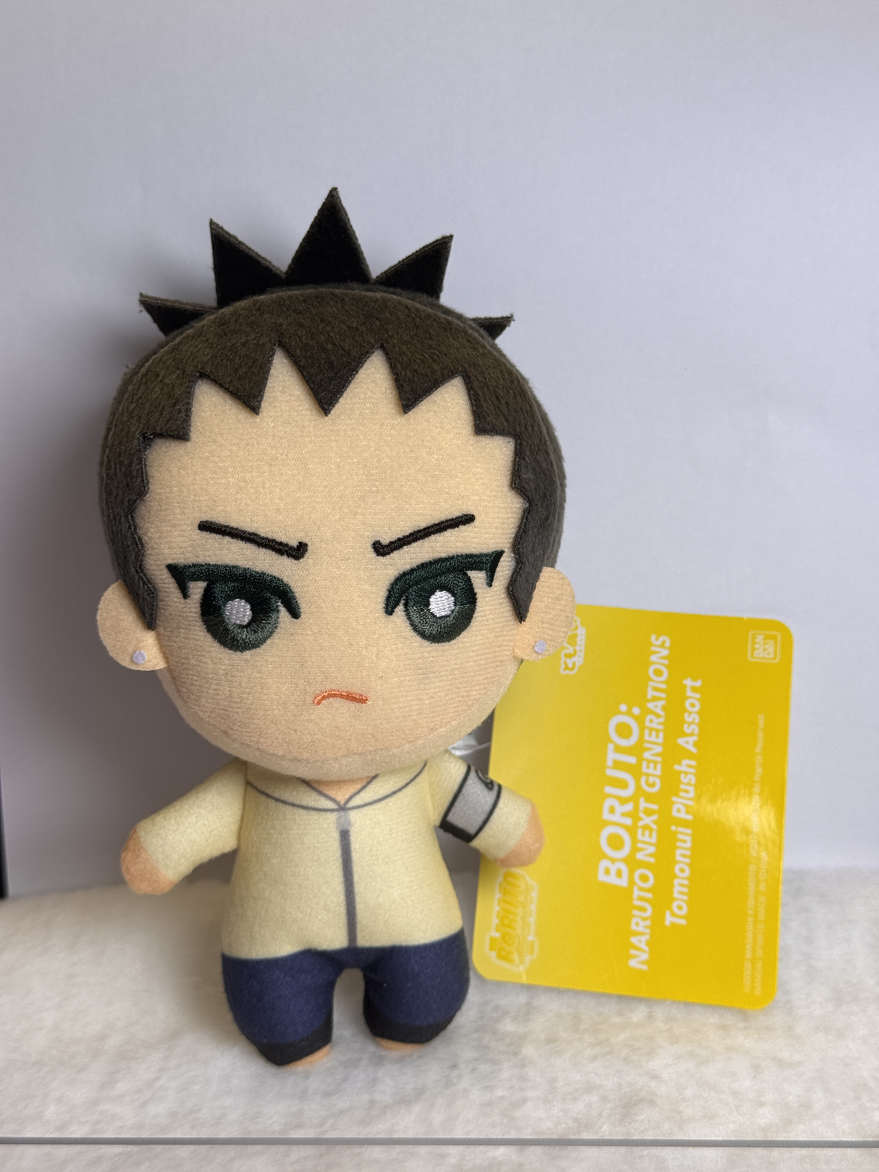 二次元动漫火影忍者博人传奈良鹿台 眼镜厂正版努努毛绒娃娃15cm