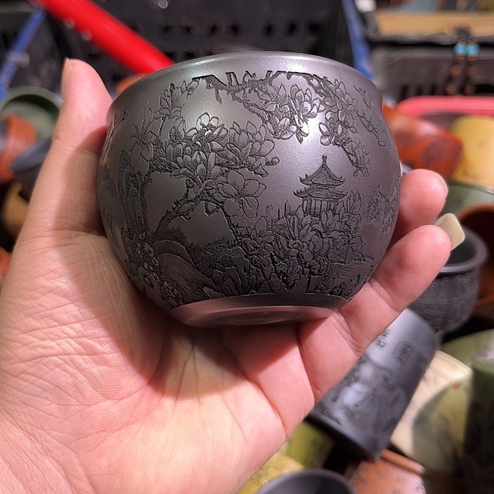 茶杯紫砂全手工紫砂主人杯