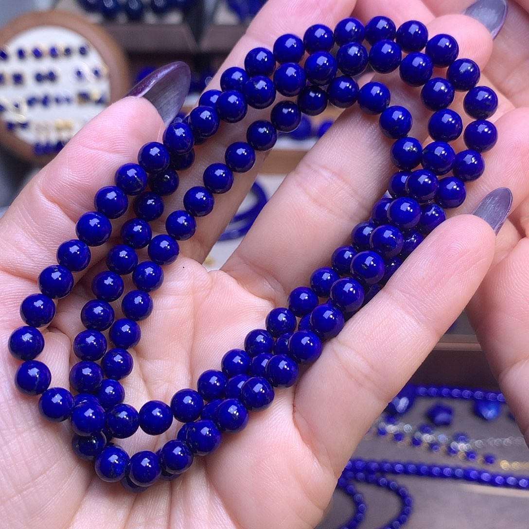 青金石未镶嵌6.3m长链一级