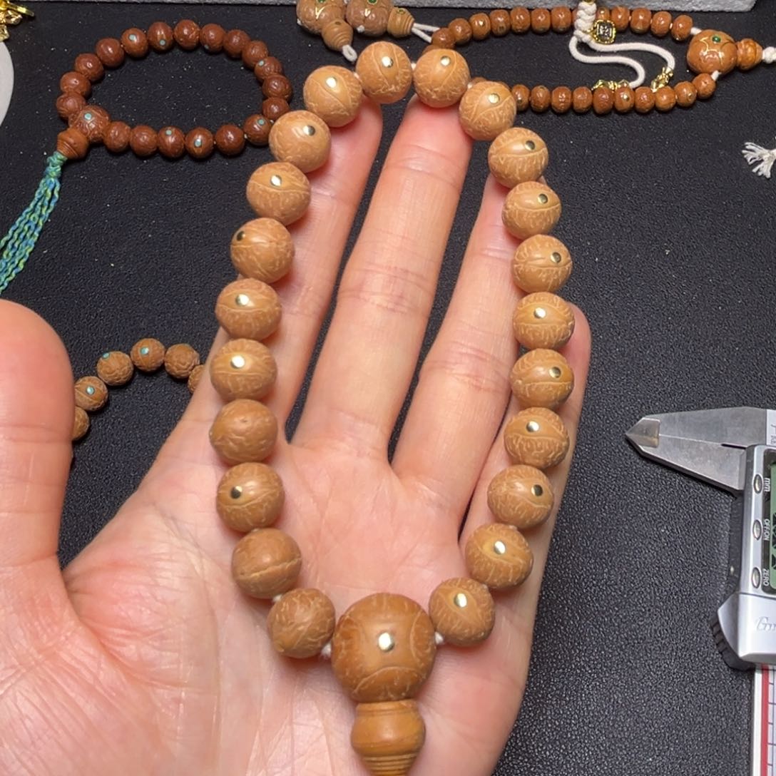 凤眼菩提吊坠11mm铜钉精品手串