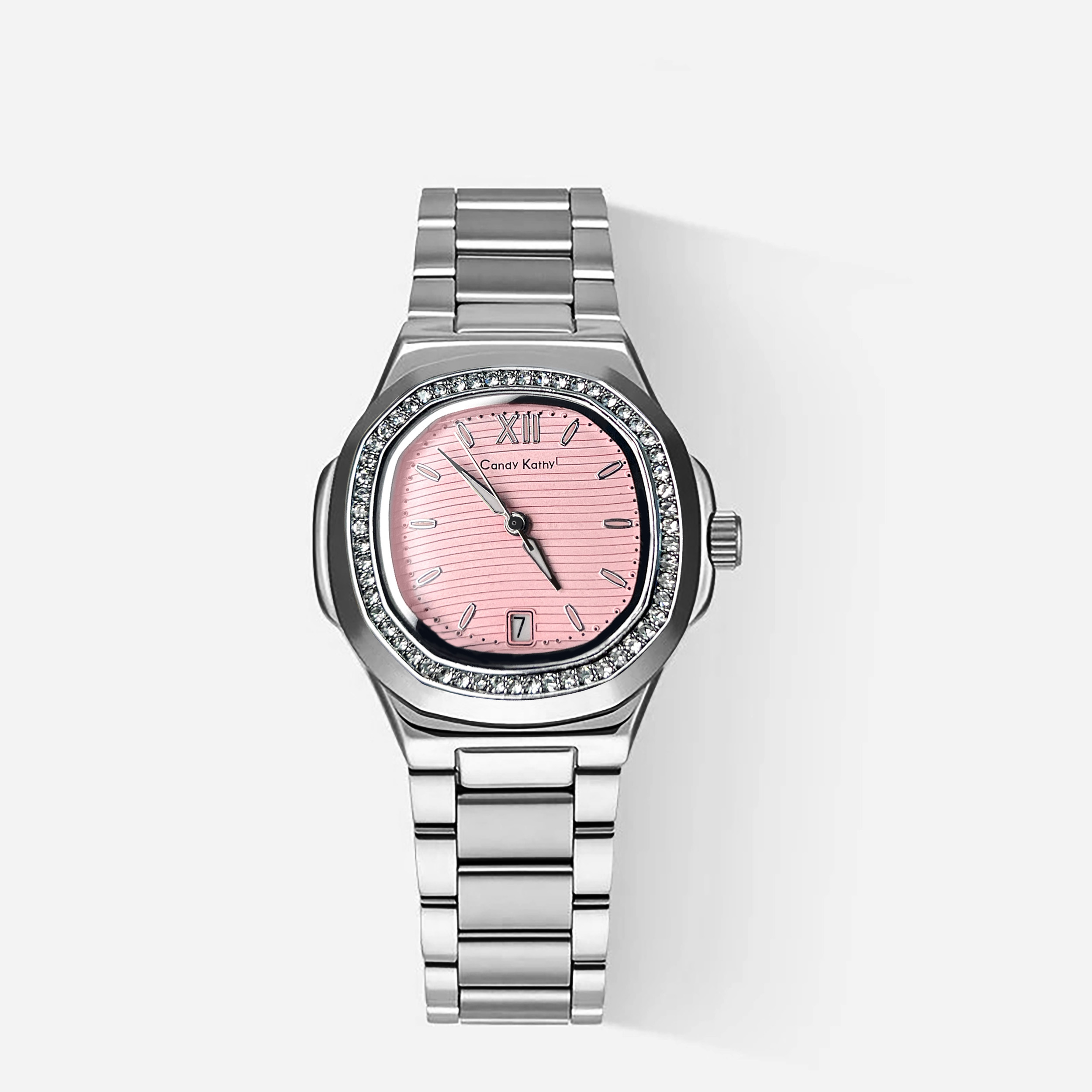 Candy Kathy【官方正版】ck299粉 新款鹦鹉螺系列·品质女士单历腕表