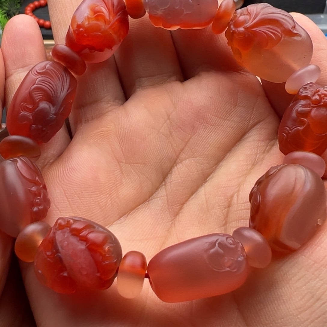 南红玛瑙鱼单圈未镶嵌