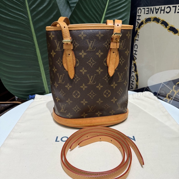 95新 LouisVuitton/路易威登 全原 原始小水桶单肩包仅换包口