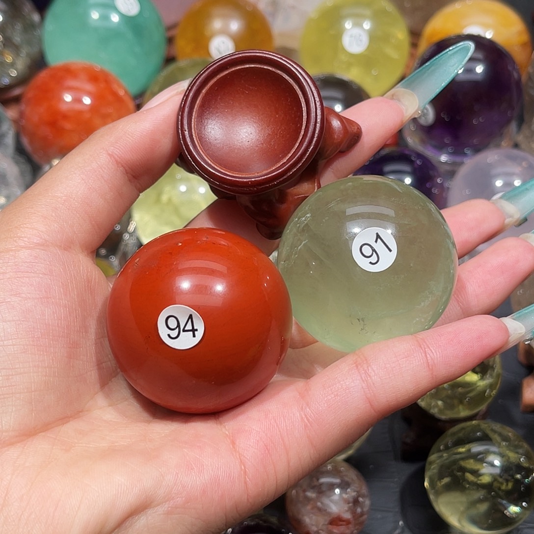 许***山水晶珠宝半成品未镶嵌微瑕4.3