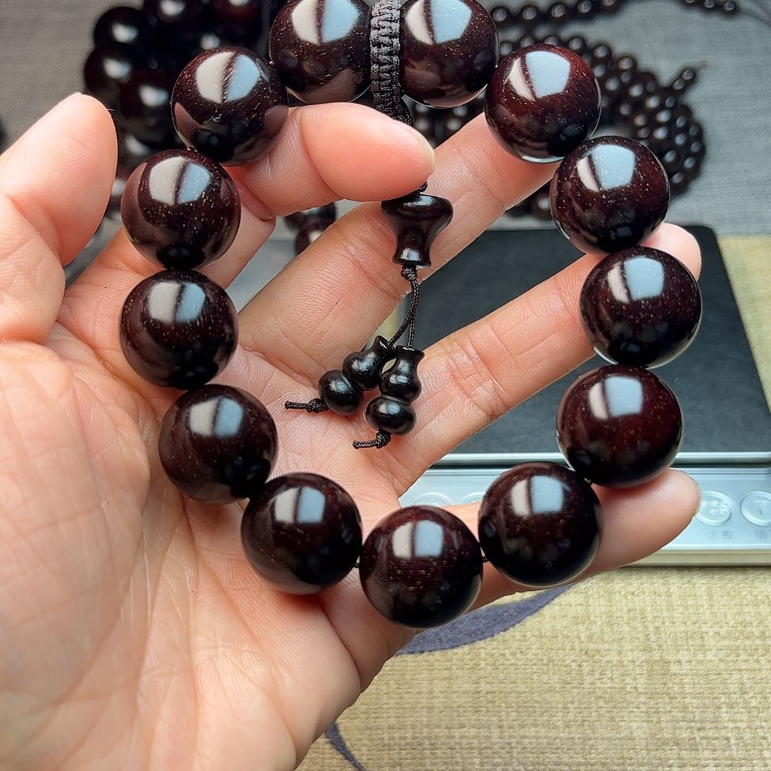 檀香紫檀（小叶紫檀）李*1.8 13颗 多星