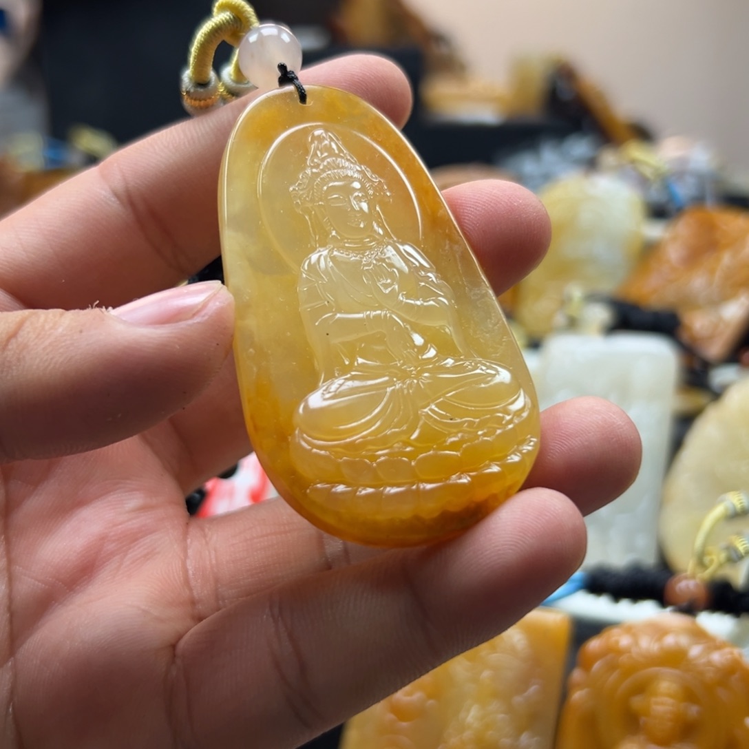 石英质玉（黄龙玉）未镶嵌hly