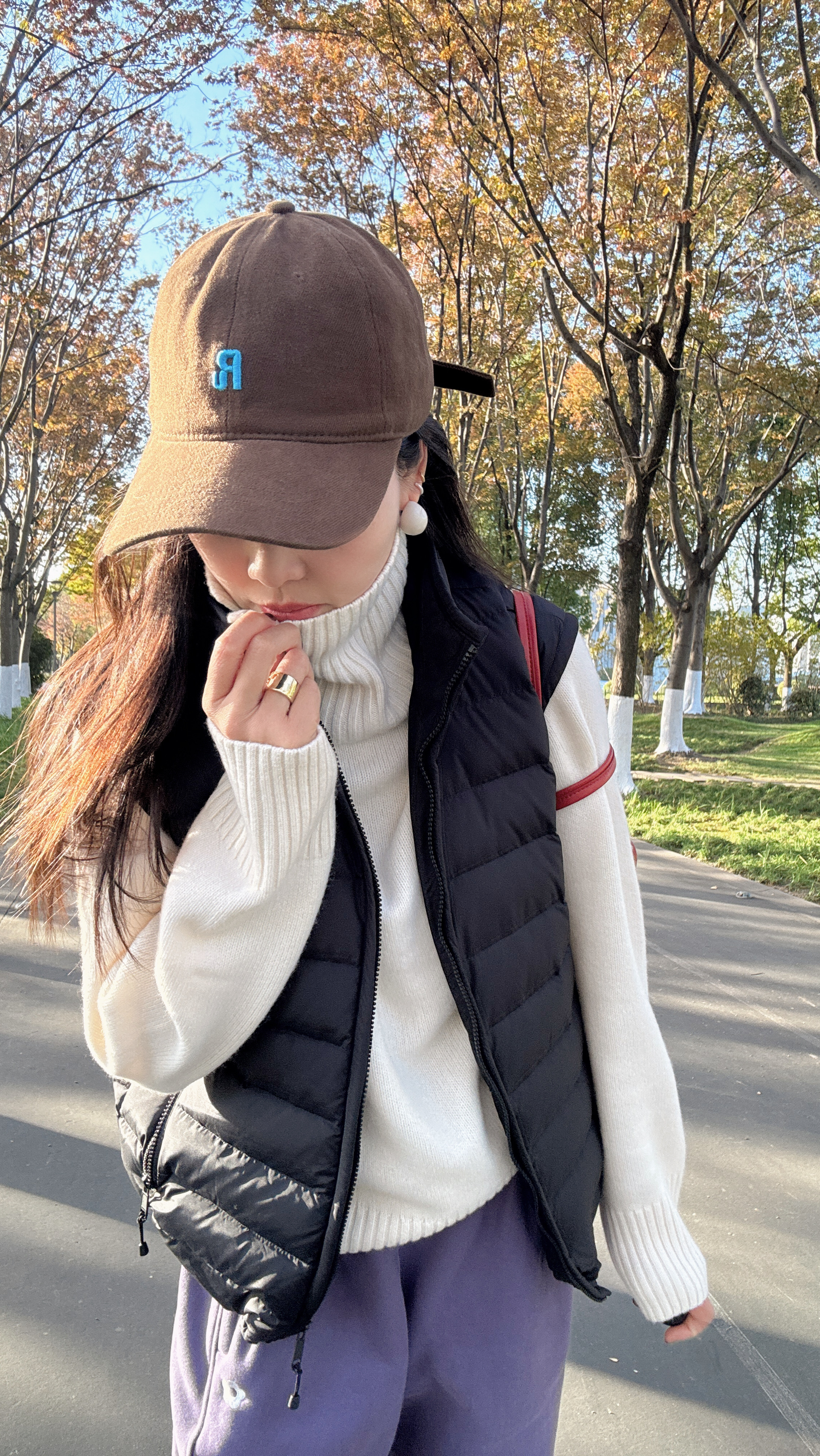 【丽姐女装】鹅绒排骨马甲｜男女同款 显瘦质感老钱风立领马甲W81239