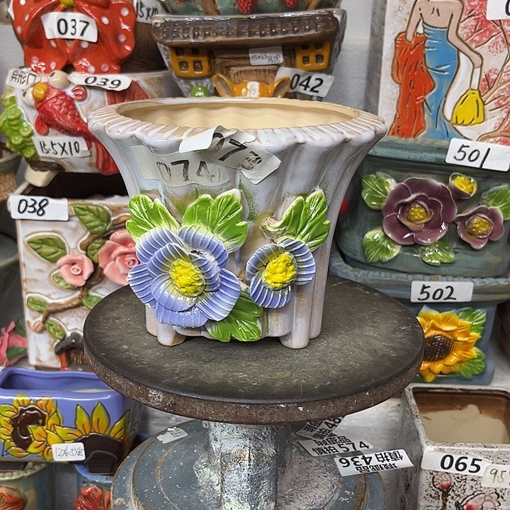 粗陶材质多肉花盆