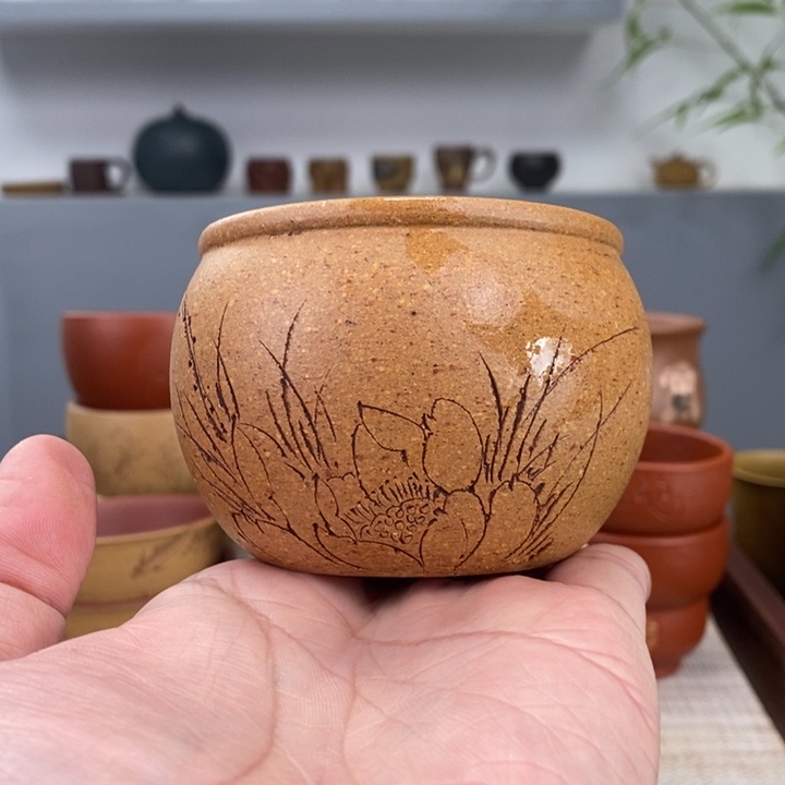 紫砂茶杯宜兴紫砂主人杯