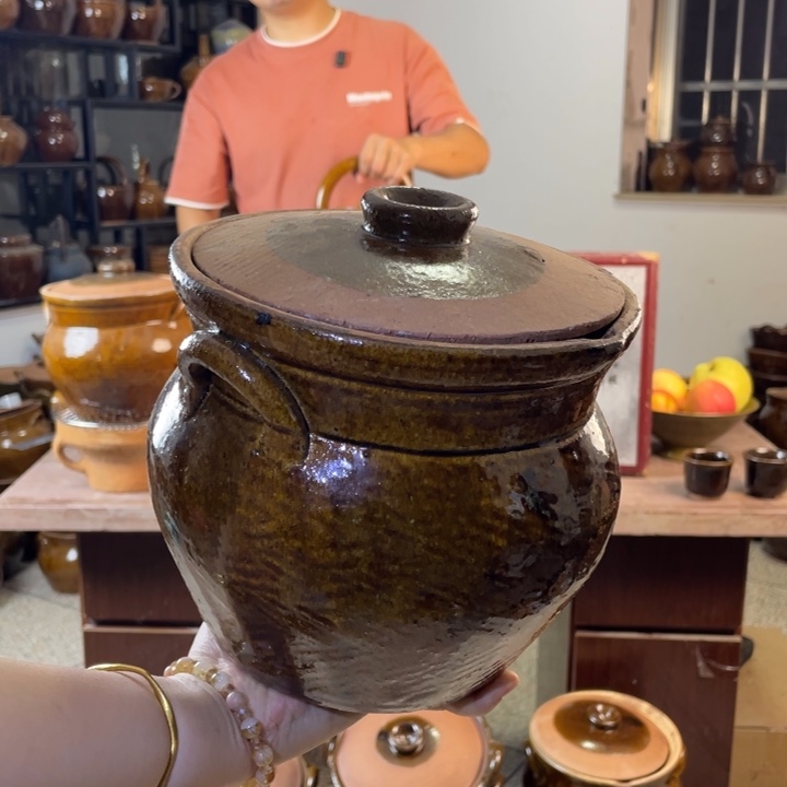 粗陶土炖肉罐炖肉罐炖肉罐3L