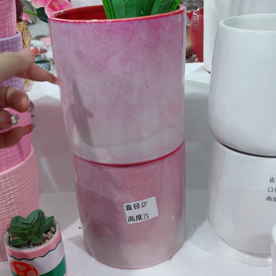 有孔，陶瓷花盆满10米包邮发货