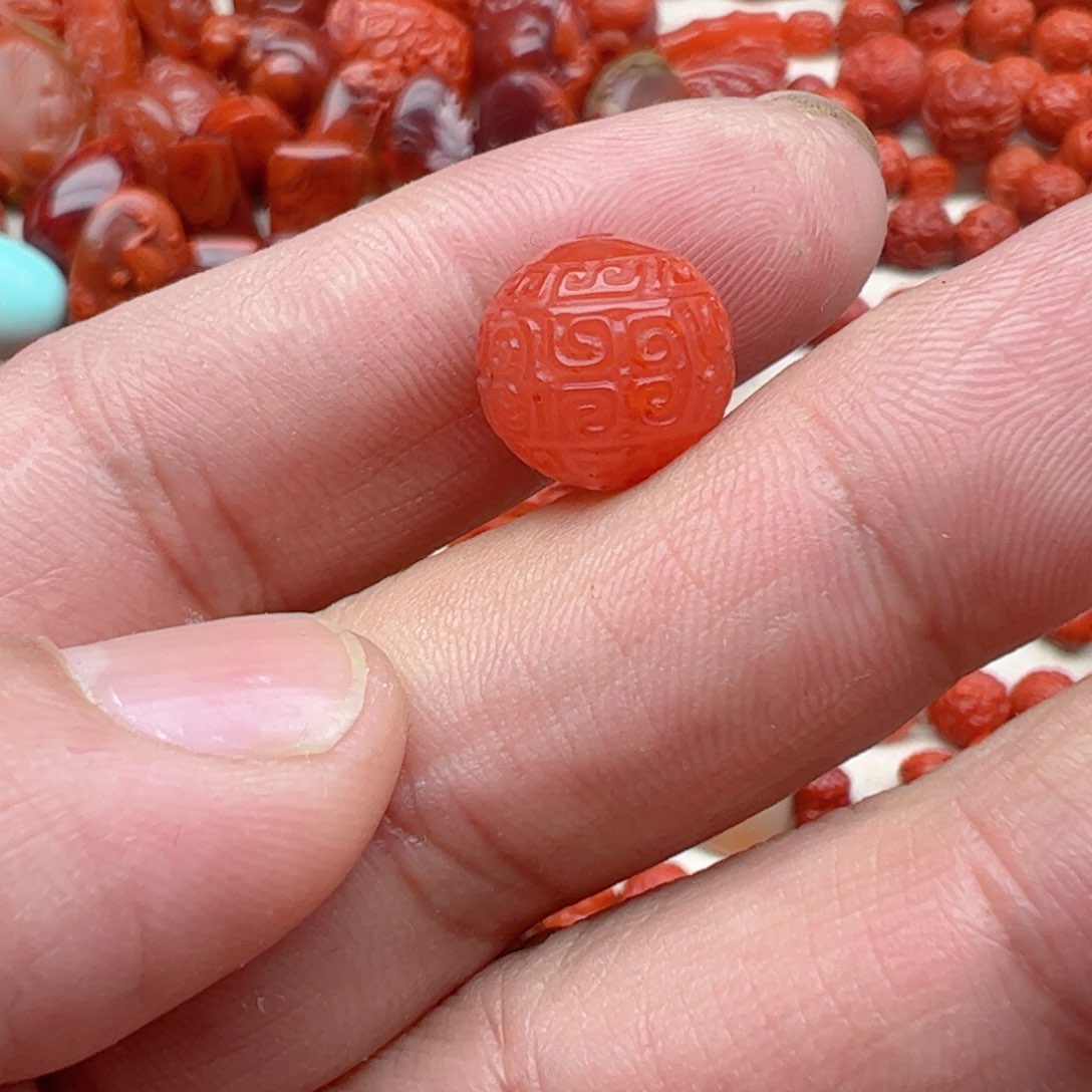 南红玛瑙配饰未镶嵌M***森