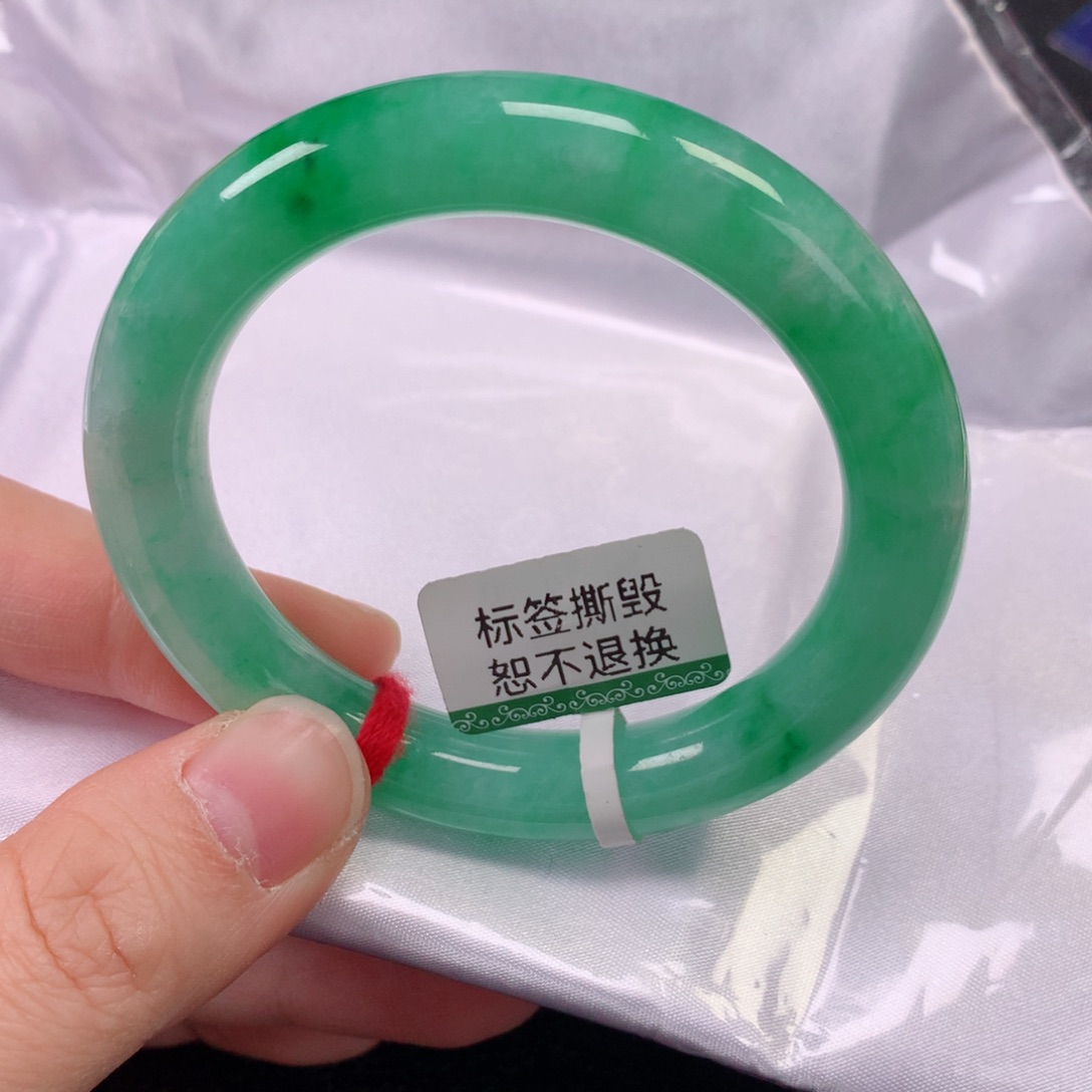 未镶嵌手镯翡翠缅甸天然翡翠手镯50