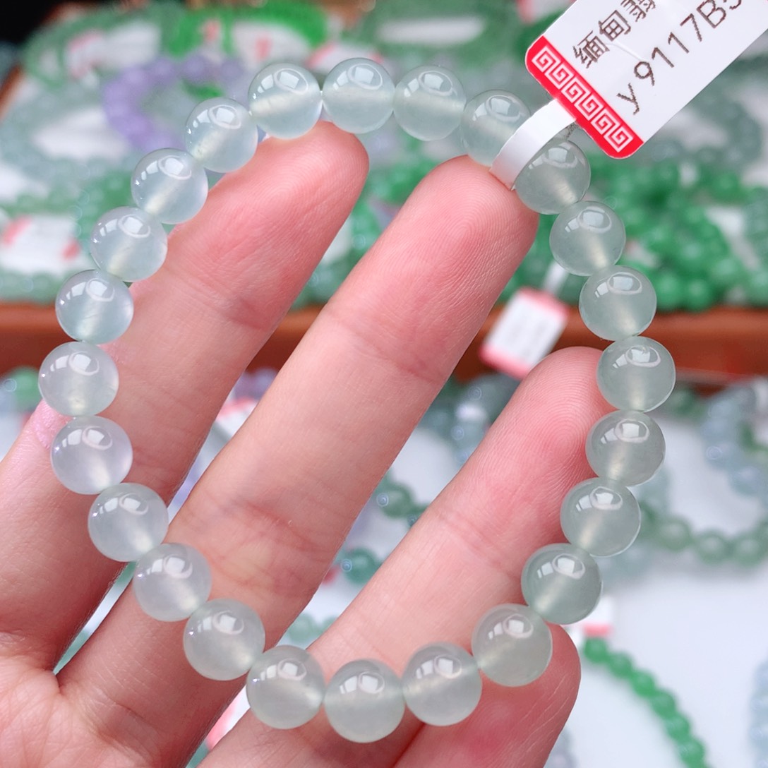 翡翠手链未镶嵌翡翠7.5mm