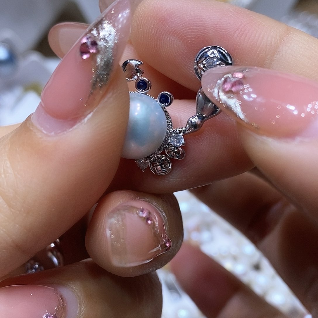 淡水珍珠耳钉未镶嵌