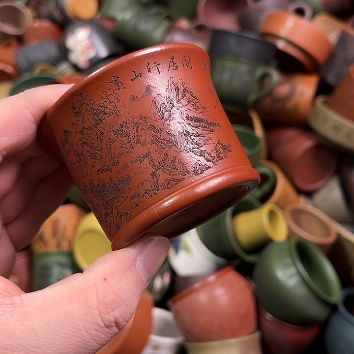 紫砂茶杯全手工紫砂主人杯