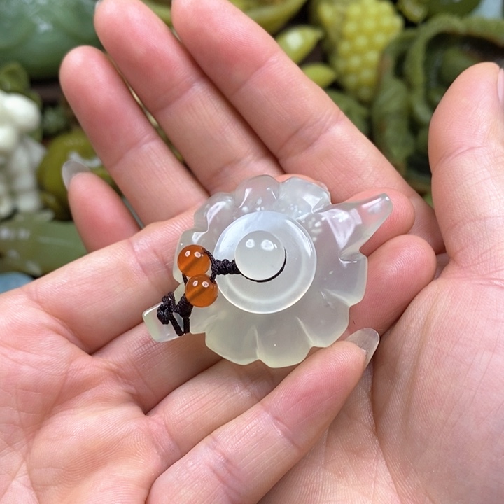 蛇纹石玉未镶嵌手把