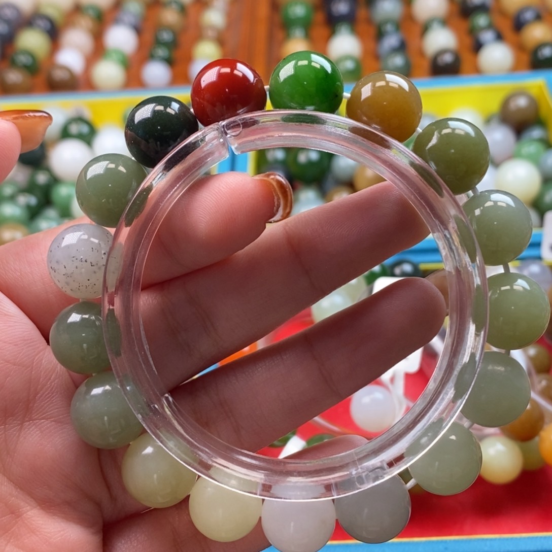 和田玉未镶嵌珠宝奇石福利多宝手串z12