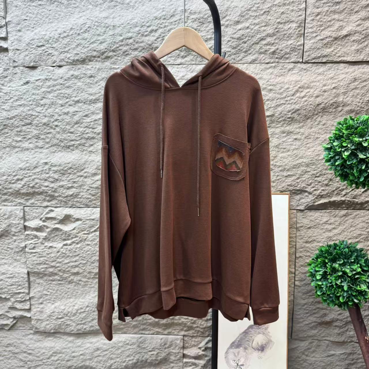 12926新款春季休闲百搭连帽T恤