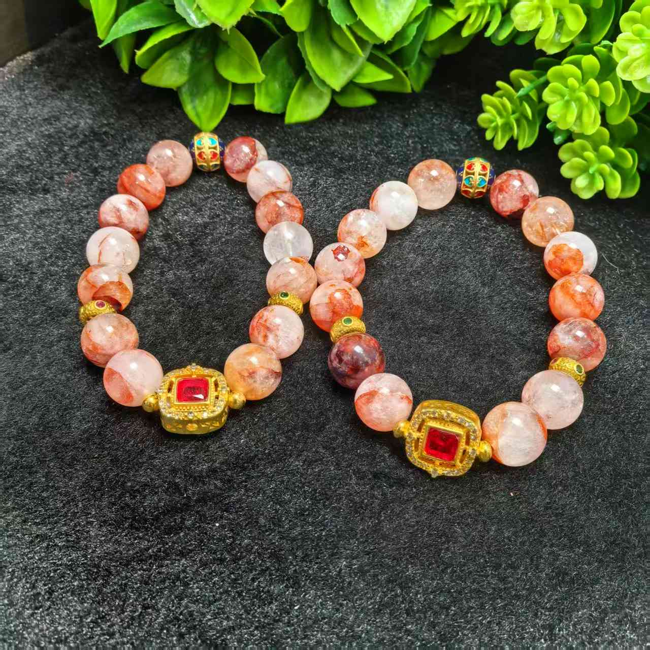 C3968【任会长珠宝】混沌玄灵炫彩太阳晶水晶手串-多样性只发一件