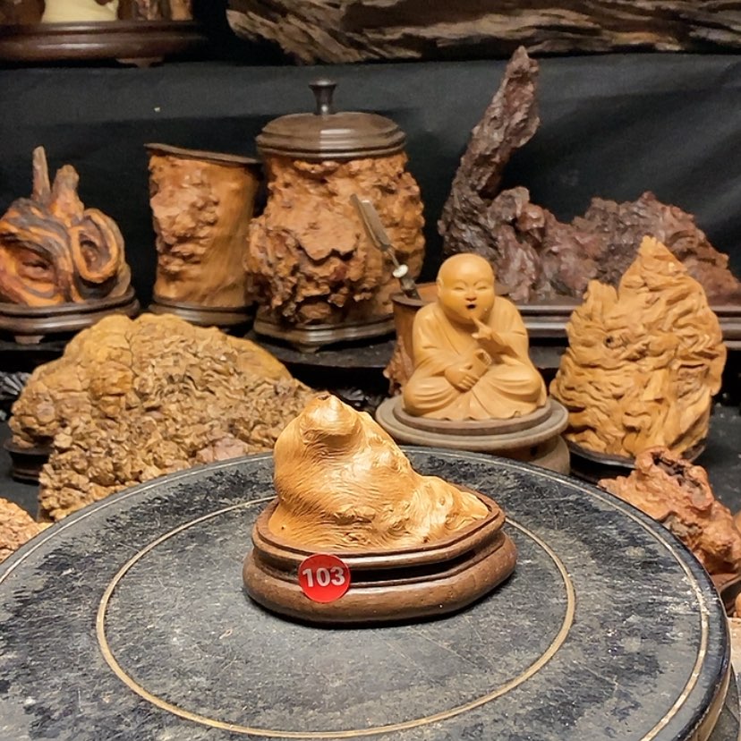 【闪购商品】103号荔枝木香炉工艺